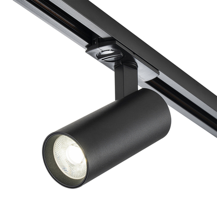 Светодиодный светильник для однофазной трековой системы 30Вт, 2400лм, 4000K, Ra>80, металл, черный матовый