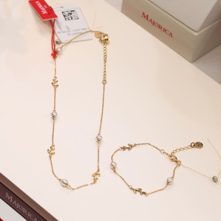 Подарочный комплект Majorica: колье и браслет Juliette