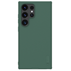 Двухкомпонентный чехол зеленого цвета (Deep Green) от Nillkin для Samsung Galaxy S24 Ultra, серия Super Frosted Shield Pro