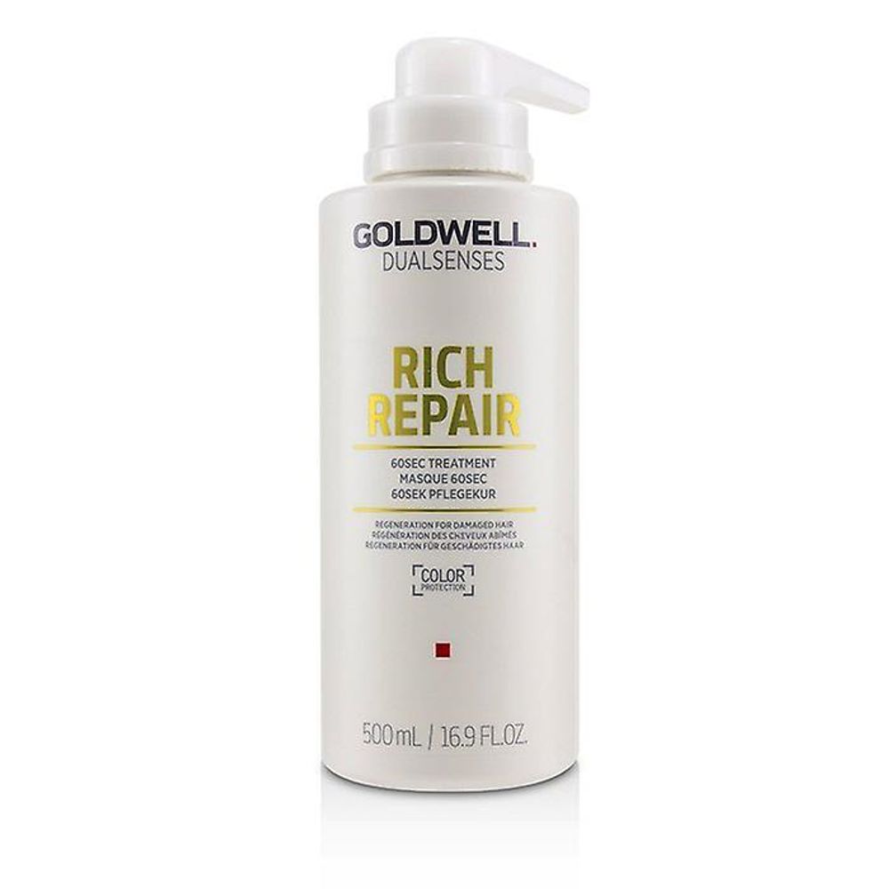 Goldwell Dualsenses Rich Repair 60 Sec Treatment - Восстанавливающий уход за 60 секунд для сухих и поврежденных волос 500 мл