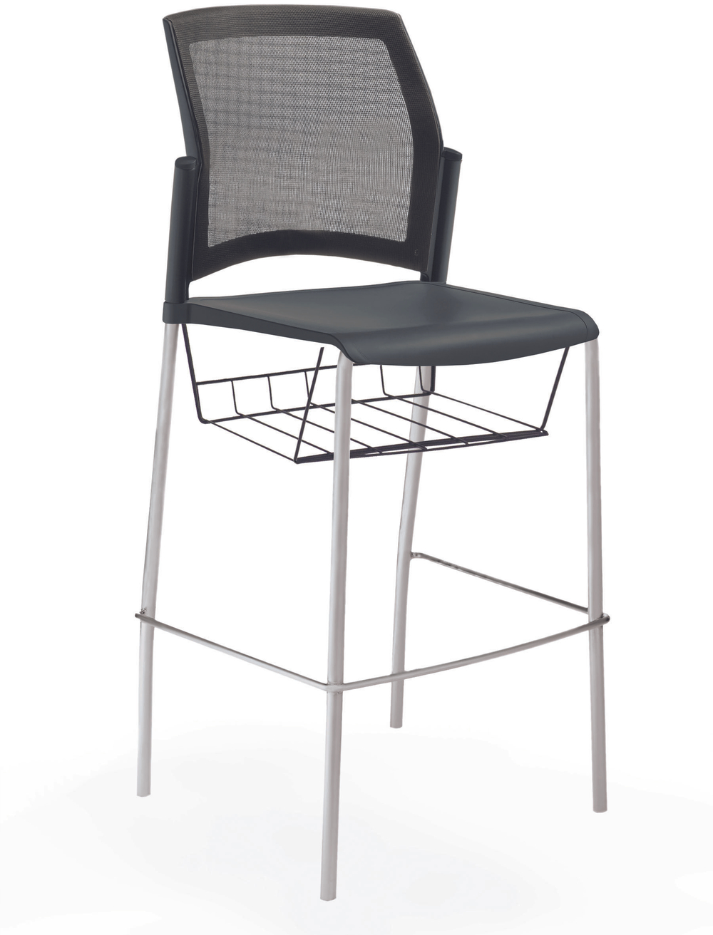 Rewind стул барный со спинкой-сеткой
