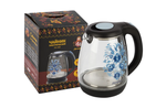 Чайник Матрёна МА-008 "гжель" стекло