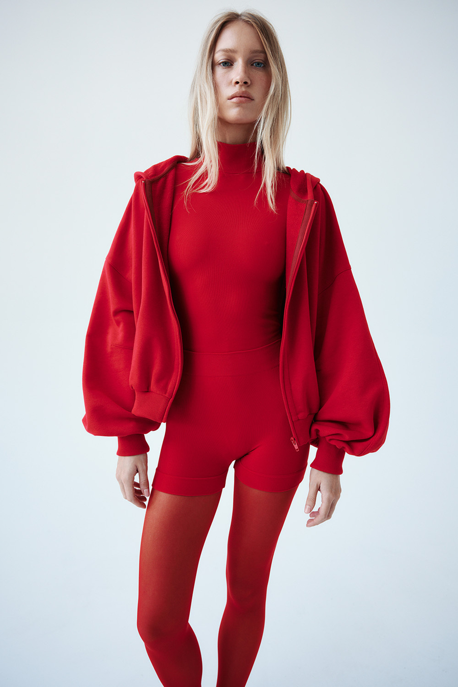 Толстовка на молнии Красный