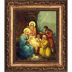 Рождество Христово. Икона на холсте.