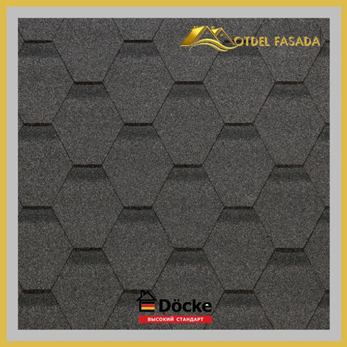 Гибкая черепица Docke EUROPA Карат Серый 3м2
