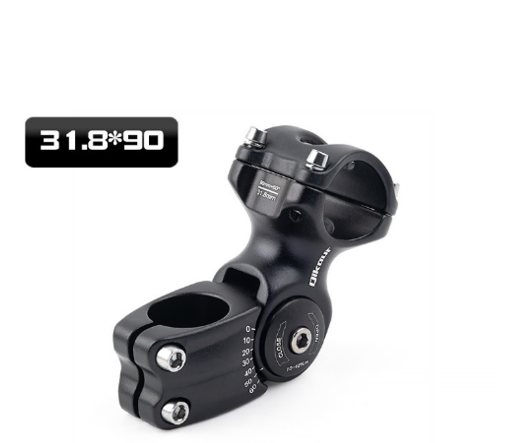 Вынос регулируемый Qikour 90mm 31.8 черный
