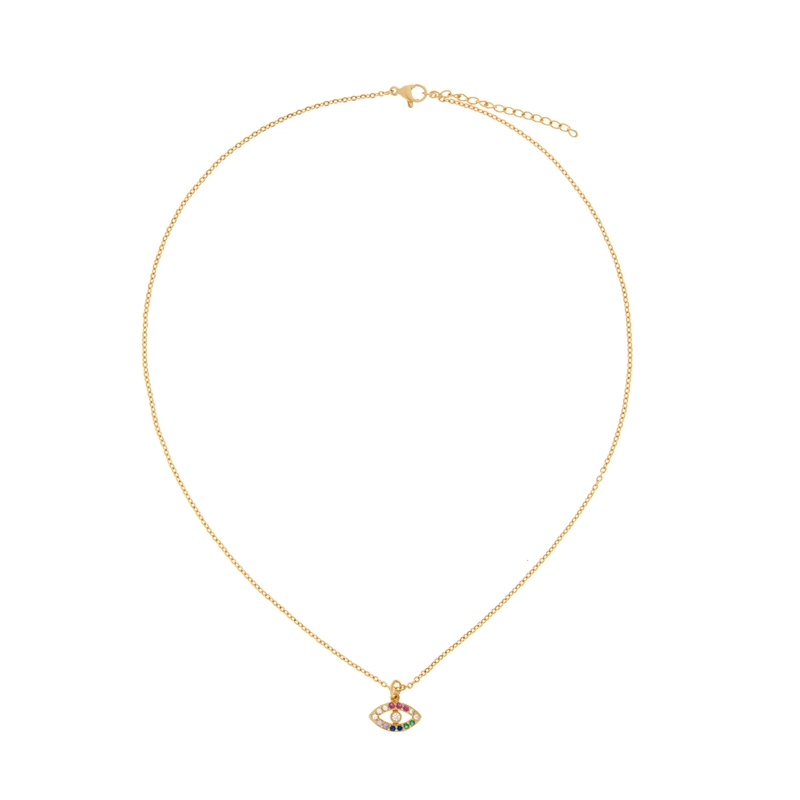 Колье Мини Мульти Глаз