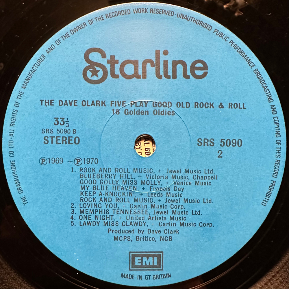 The Dave Clark Five - Play Good Old Rock & Roll - 18 Golden Oldies (Англия 1971г.)