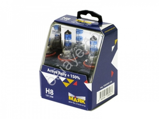 Автолампа H8 12V 55W (PGJ19-1) Маяк +150% Active Rally 72820AR+150 (к-т)