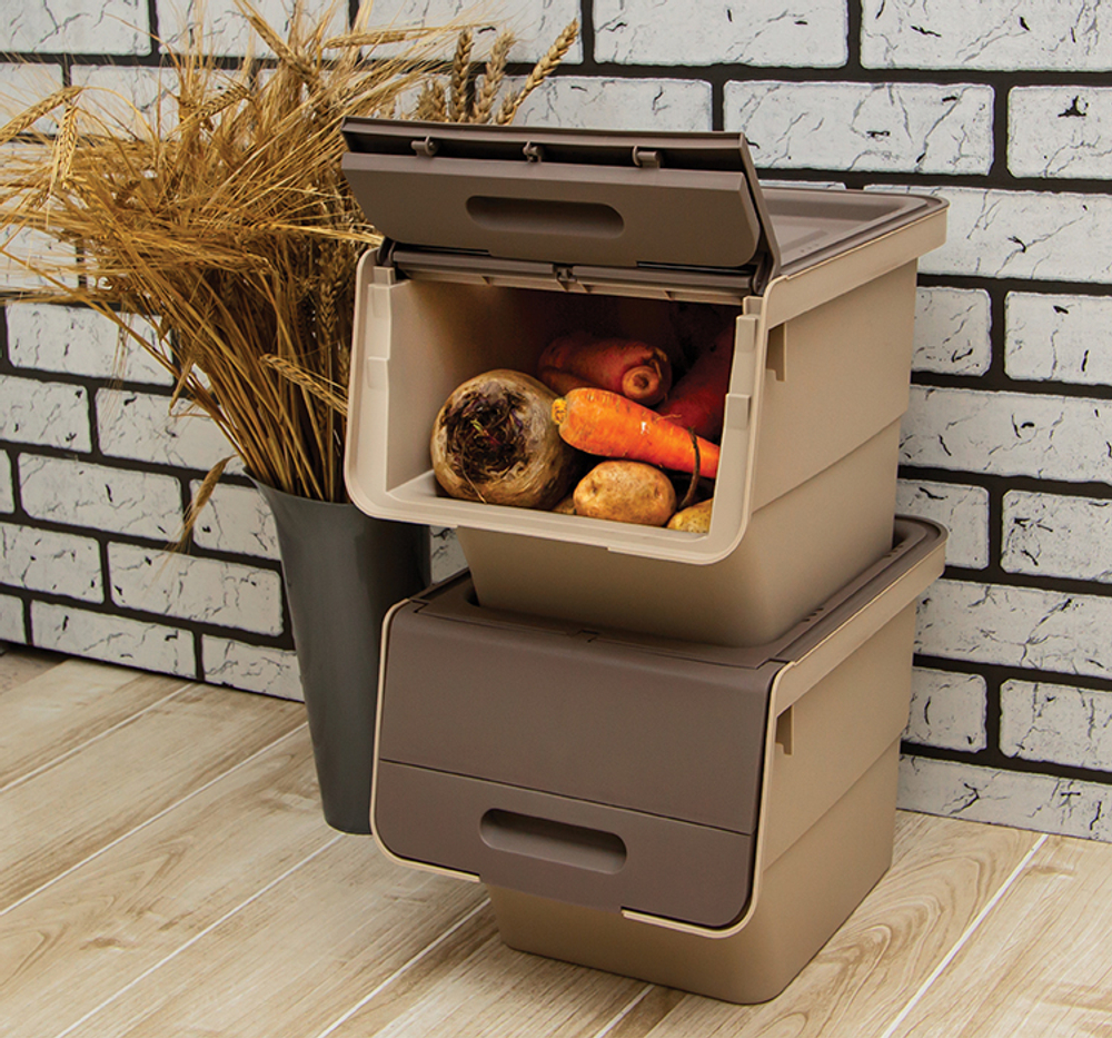 Ящик для хранения овощей и фруктов 12л с дополнительной вентиляцией М2396