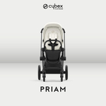 Коляска Cybex Priam IV Matt Black complete и автокресло Cloud G i-Size Ocean Blue Plus 3 в 1 Off White