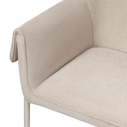 Стул Aline, шенилл, серо-бежевый/бежевый