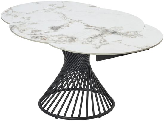 Стол BUENO 120 GLOSS GOLDEN JADE SOLID CERAMIC / BLACK