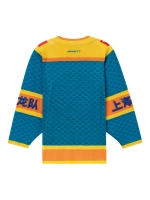 Джерси хоккейное синее ХК "Шанхайские Драконы", реплика с вышивками