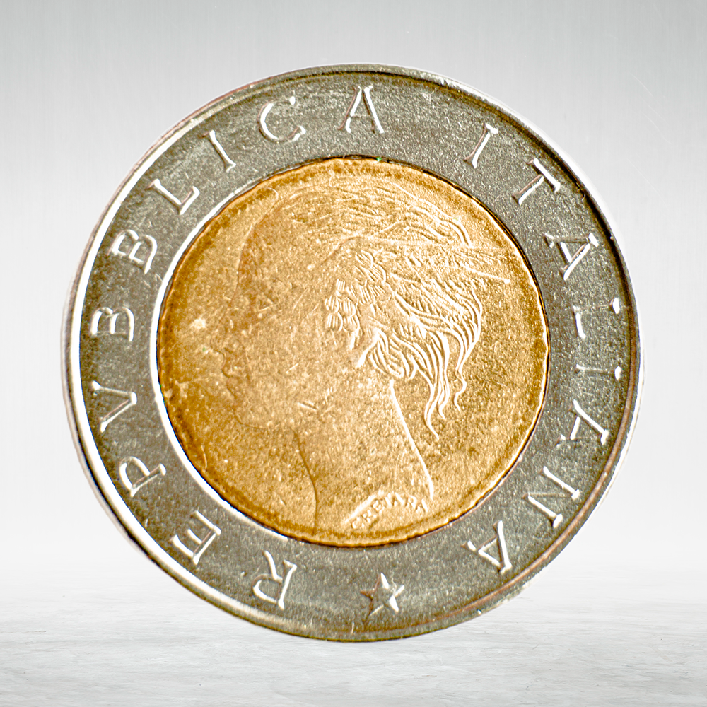 Italy 500 Lire 1993 R "Bank of Italy Centennial", AU