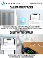 Маtter (Wifi) Розетка SONOFF WS01TPF-E Max16A (Работает с Алисой)
