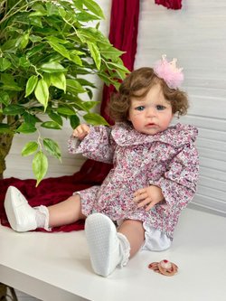 Кукла Реборн мягконабивная 60см в пакете (FA-606A1)