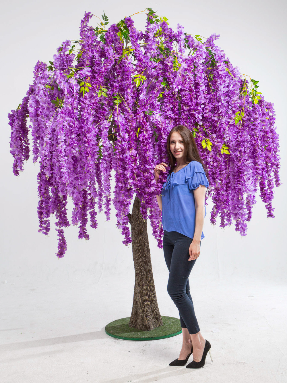 Искусственное дерево "Вистерия Фиолетовая LUXE" 2,8 м