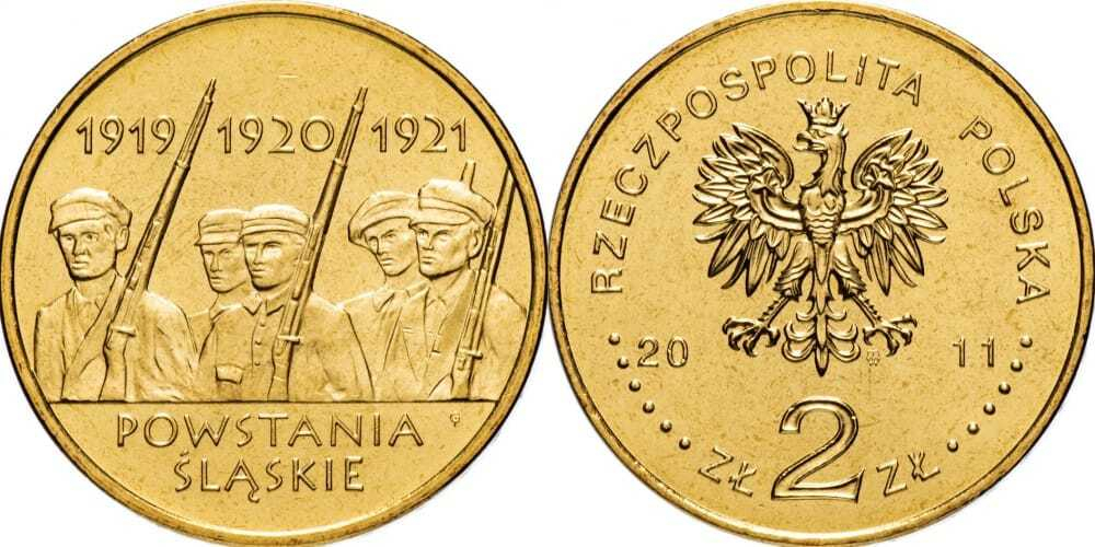 Польша 2 злотых, 2011 Силезские восстания aUNC