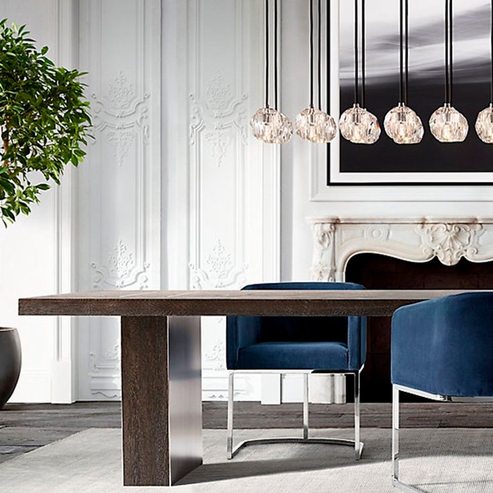 Люстра Rh Boule De Cristal Linear Chandelier 6 Bronze By Imperiumloft