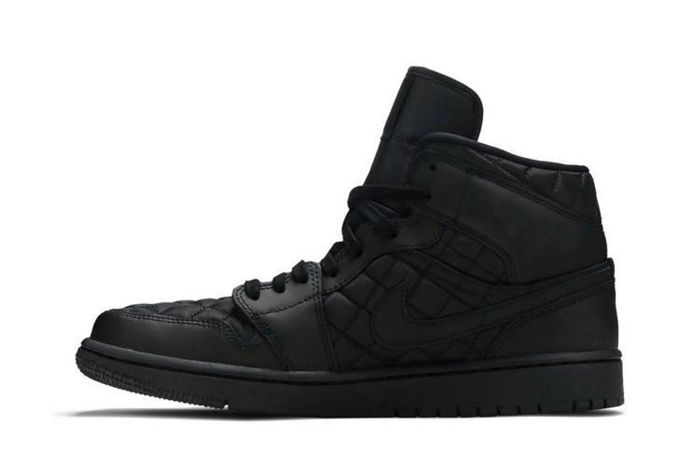 Кроссовки Jordan Air Jordan 1 Mid Se "Black Quilted" (Женская размерная сетка)