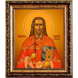 Макарий Соловьев, священномученик, пресвитер. Икона на холсте.