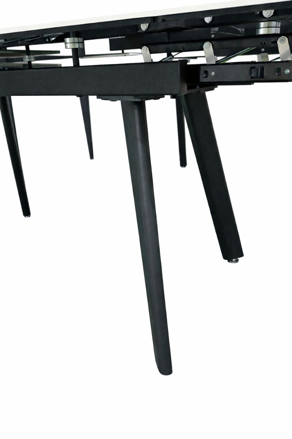 Стол из керамогранита 160 (+40) (+40) цвет Gloria White matt