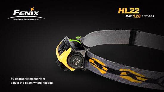 Налобный светодиодный фонарь Fenix HL22 зелёный 120 люмен