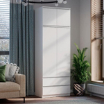 Шкаф 2-х створчатый Симпл ШК-03 белый