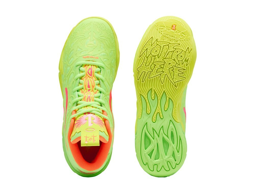 Баскетбольные кроссовки Puma MB.04 x LaMelo Ball Gem Yellow Alert-Green Glare-Pink Alert shoes