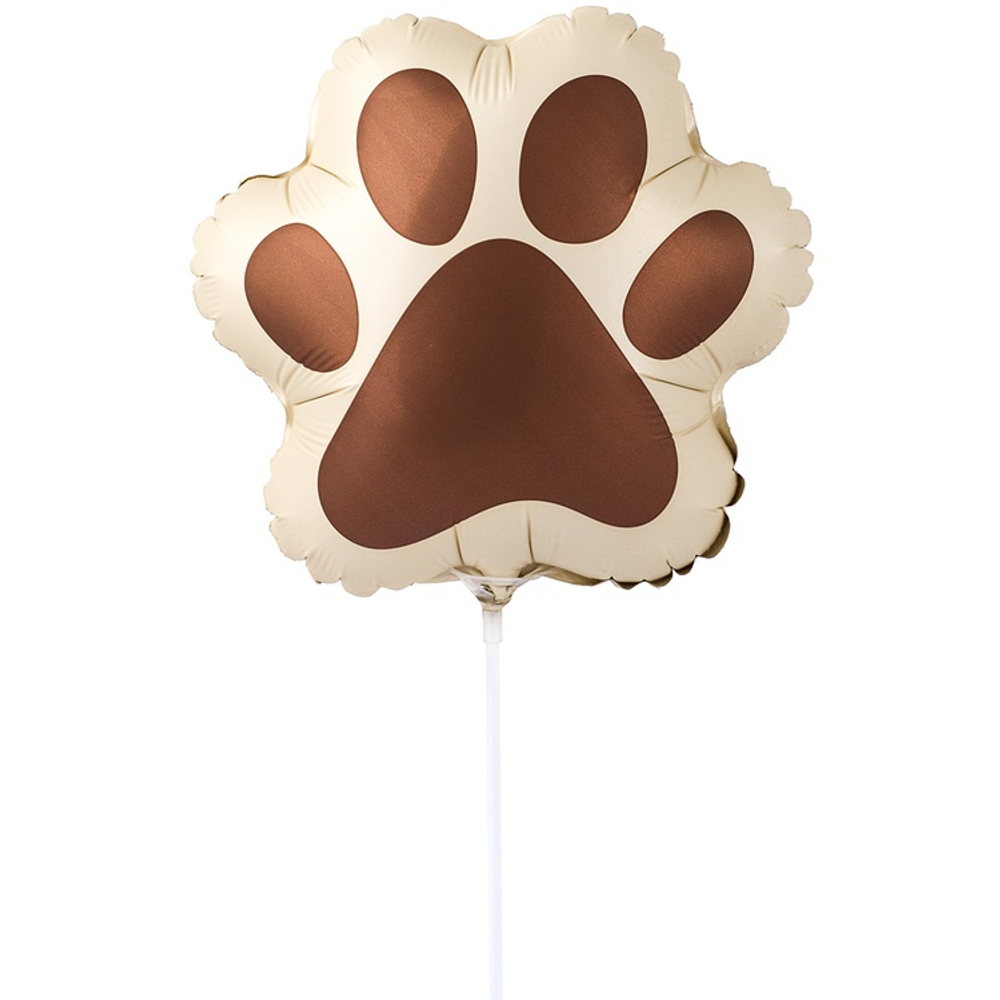 Шар Фольгированный След собаки (Коричневый)
