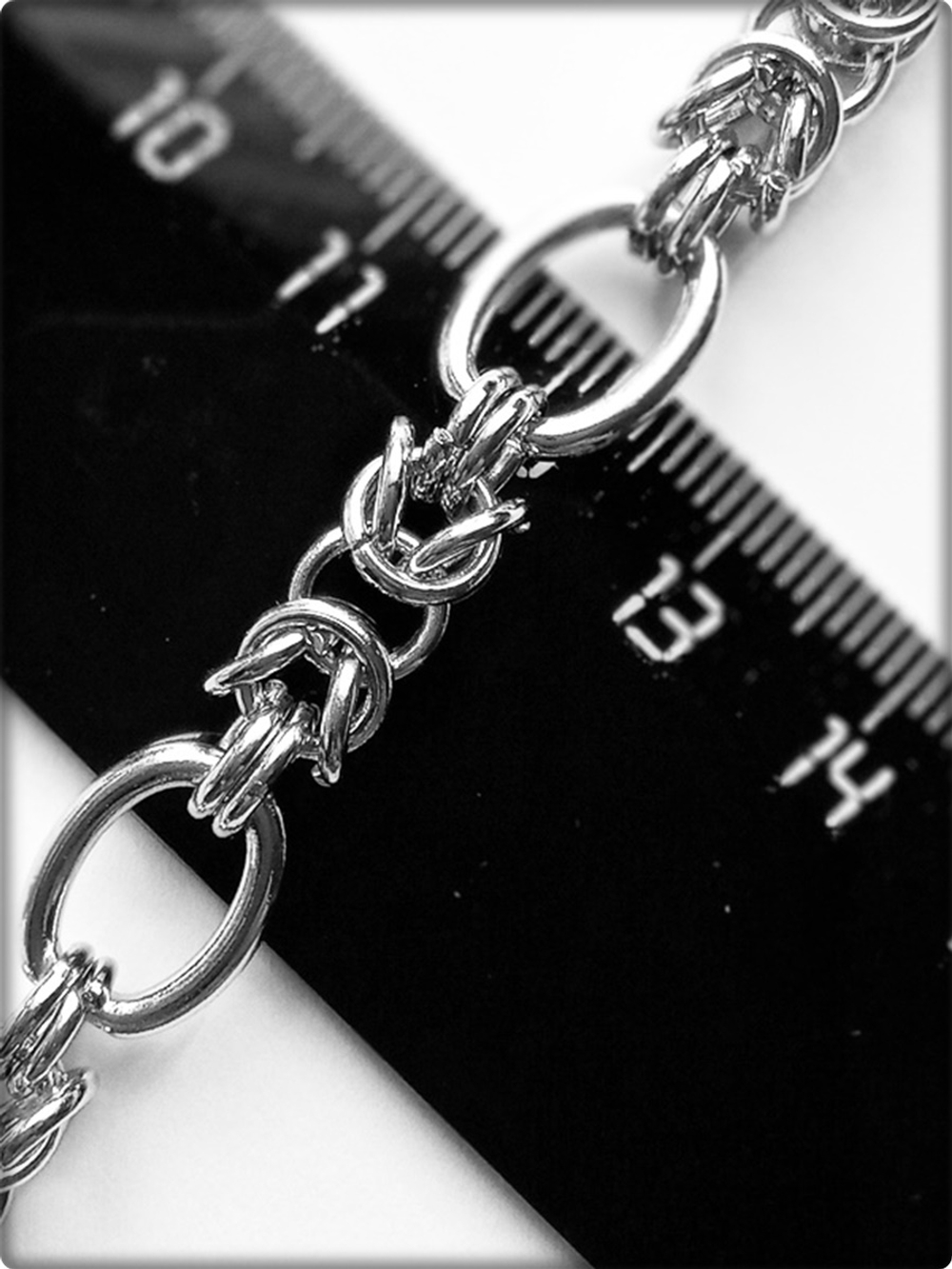 Мужской стальной браслет "Космос" 21см. Stainless Steel.