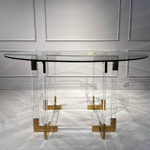 Стол обеденный Ist Casa Никсон, 140х75 см, прозрачный