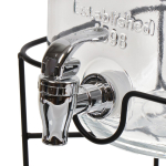 Лимонадница стекло, 4 л, с крыш, Y4-5365, на металлической подставке