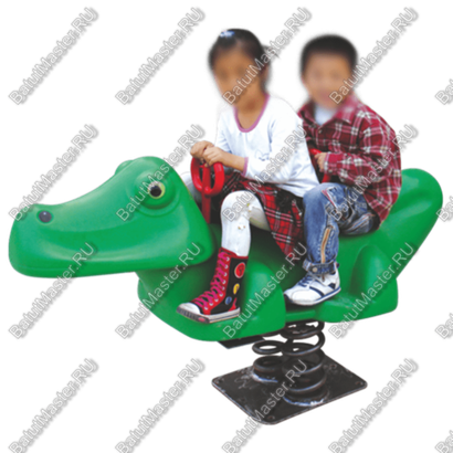Детская качалка на пружине для игровых площадок "Крокодил"