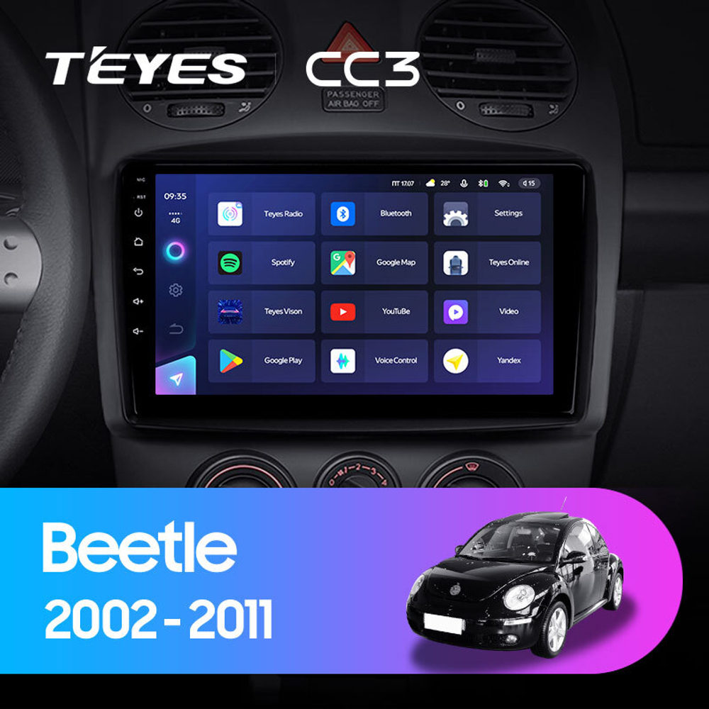 Teyes CC3 9"для Volkswagen Beetle A4 2002-2011