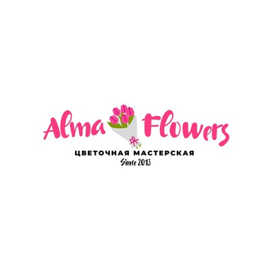 Авторская открытка "Almaflowers.kz"