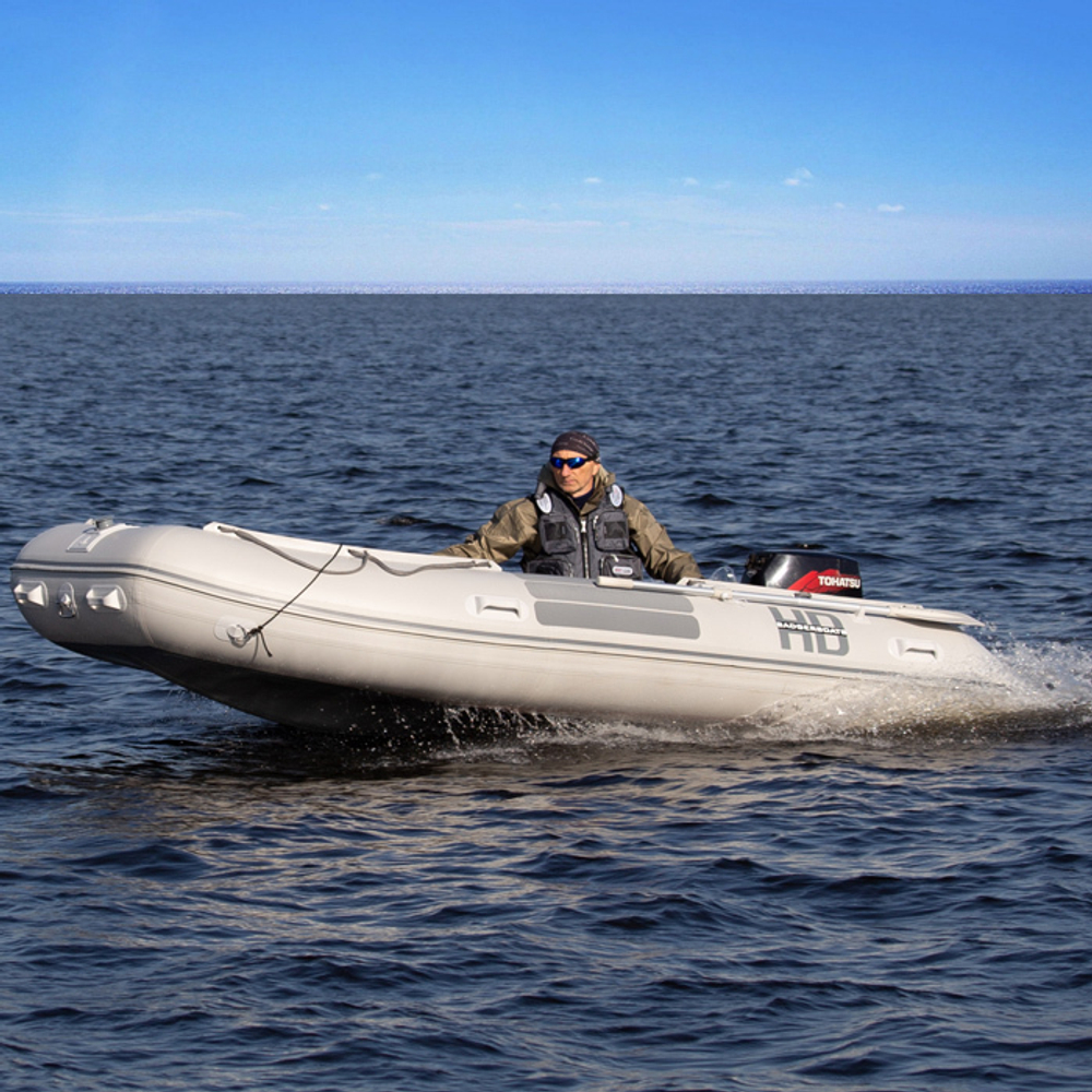 Надувная ПВХ-лодка BADGER Heavy Duty 470 AL, Серый