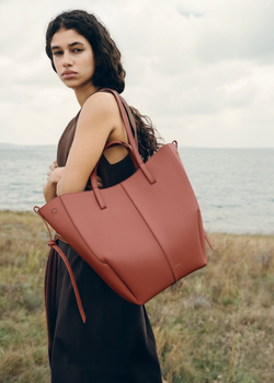 POLENE СУМКА CYME TOTE, ТЕРРАКОТОВЫЙ