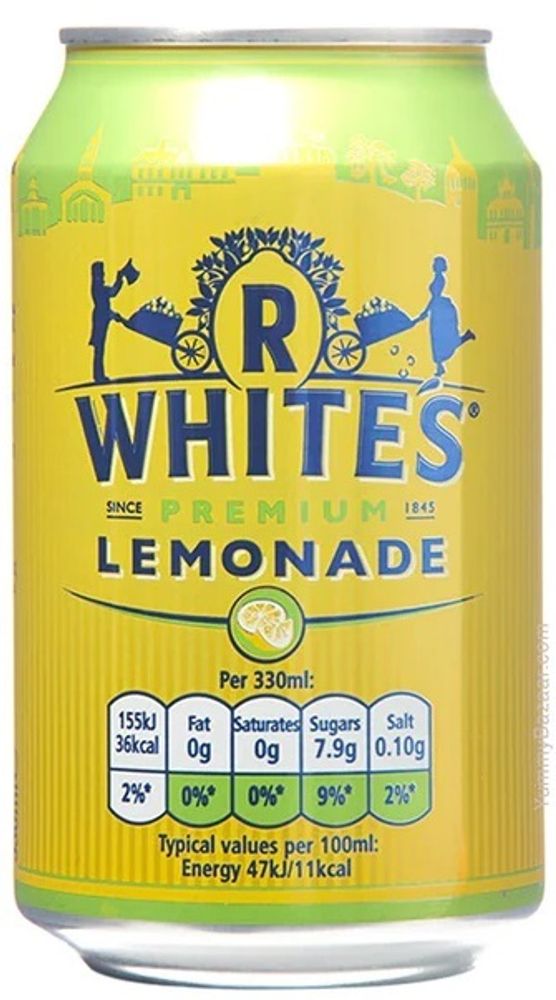 Газированный напиток R Whites Lemonade &quot;Лимон&quot; 0.33 - банка