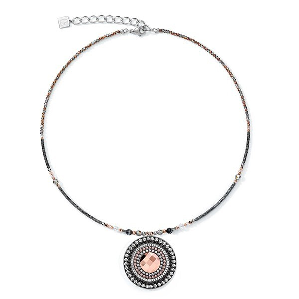 Колье Coeur de Lion Amulet Grey-Crystal 5035/10-1218