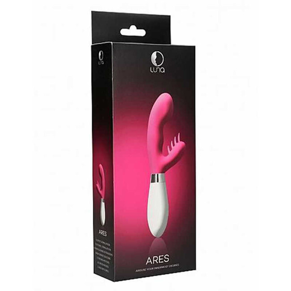 Вибратор с большой головкой для стимуляции точки G и клитора Ares LUNA 016 (розовый) (Цвет: розовый)