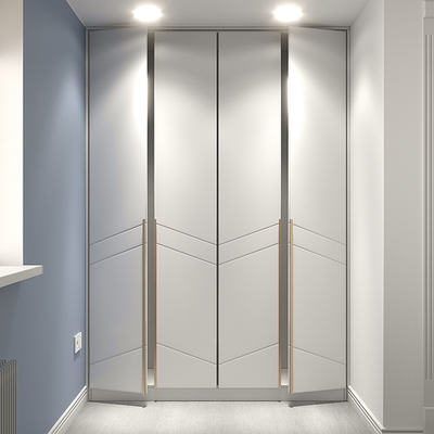 Распашной шкаф Авелин четырехсекционный в белой эмали  220*60*260