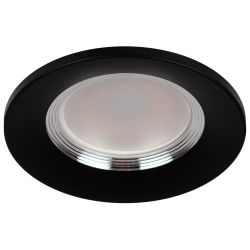 Светильник встраиваемый алюминиевый ЭРА KL107 BK/SL под лампу MR16 GU5.3 черный/серебро | Алюминиевые встраиваемые светильники