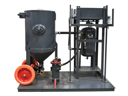 Комплект пескоструя DSG-200 с осушителем и охладителем на общей раме ВМЗ