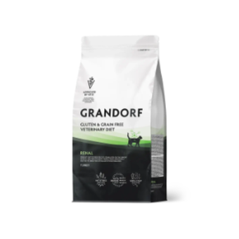 Сухой корм GRANDORF VETERINARY DIET Cat RENAL Полнорационный диетический корм для кошек, для поддержки функции почек при ХБН, индейка 2кг