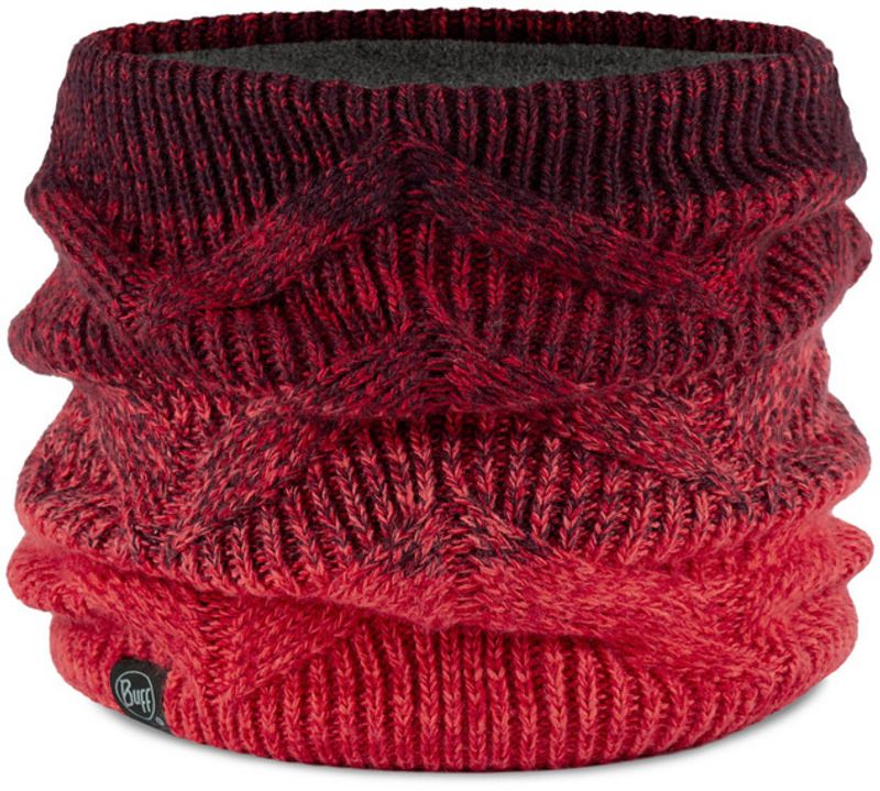 Вязаный шарф-труба с флисом Buff Neckwarmer Knitted Polar Masha Mahogany Фото 2