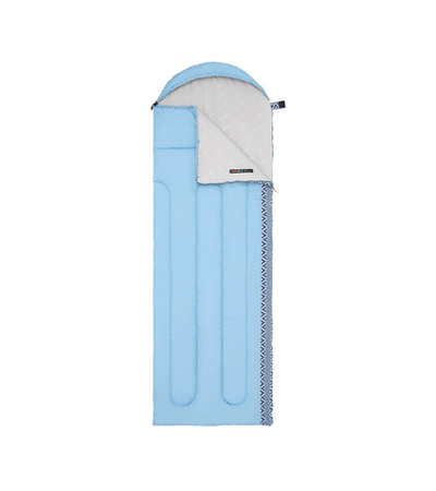 Мешок спальный Naturehike Envelope Down L350, (190+30)х75 см, (правый) (ТК: +3°C), голубой