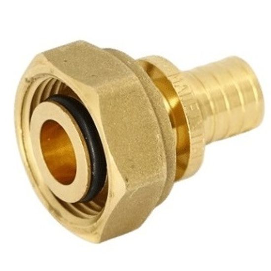 Муфта аксиальная Uni-Fitt 16 х 3/4" с накидной гайкой ЕК «евроконус» (753G6300)