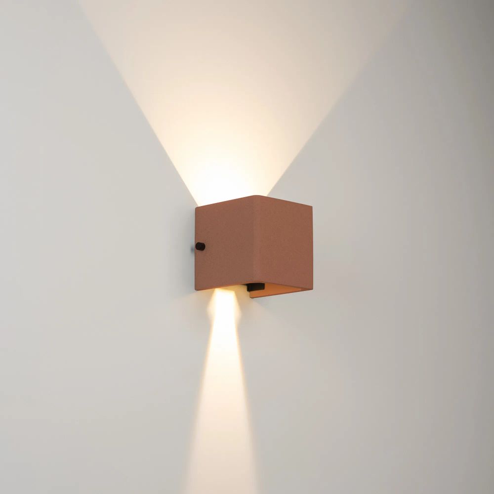 Светильник LGD-PERAN-WALL-S120x120-6W Warm3000 (Beige red, 0-80 deg, 230V) (Arlight, IP65 Бетон, 3 года) 061761